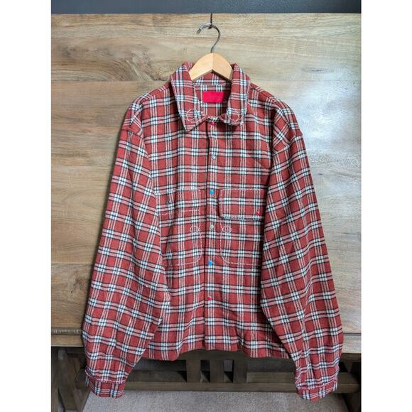 Copied - Fugazi Stone Snap Flannel Red – XXL (New w/o Tags) Rare SOLD OUT - Picture 1 of 3